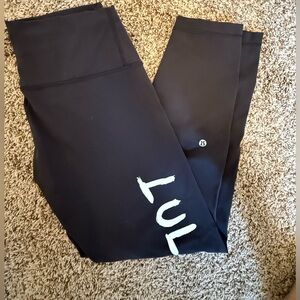 Barely worn Lululemon Leggings, size 12
